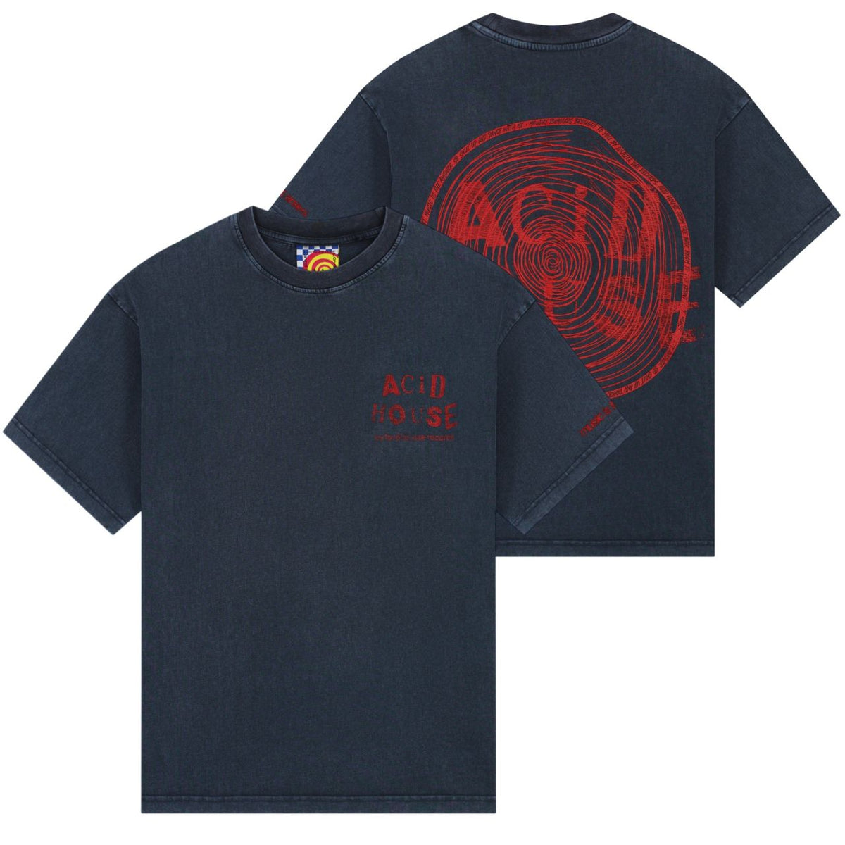 Lovelee Dae Chuck Acid House T-shirt Donker Blauw