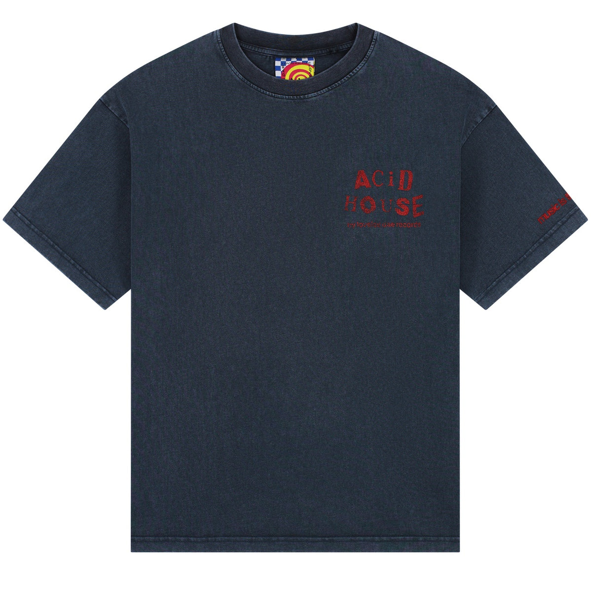Lovelee Dae Chuck Acid House T-shirt Donker Blauw