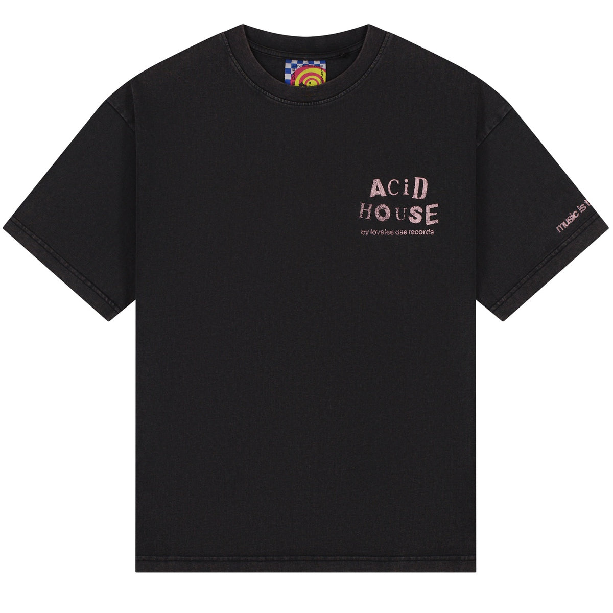 Lovelee Dae Chuck Acid House T-shirt Zwart