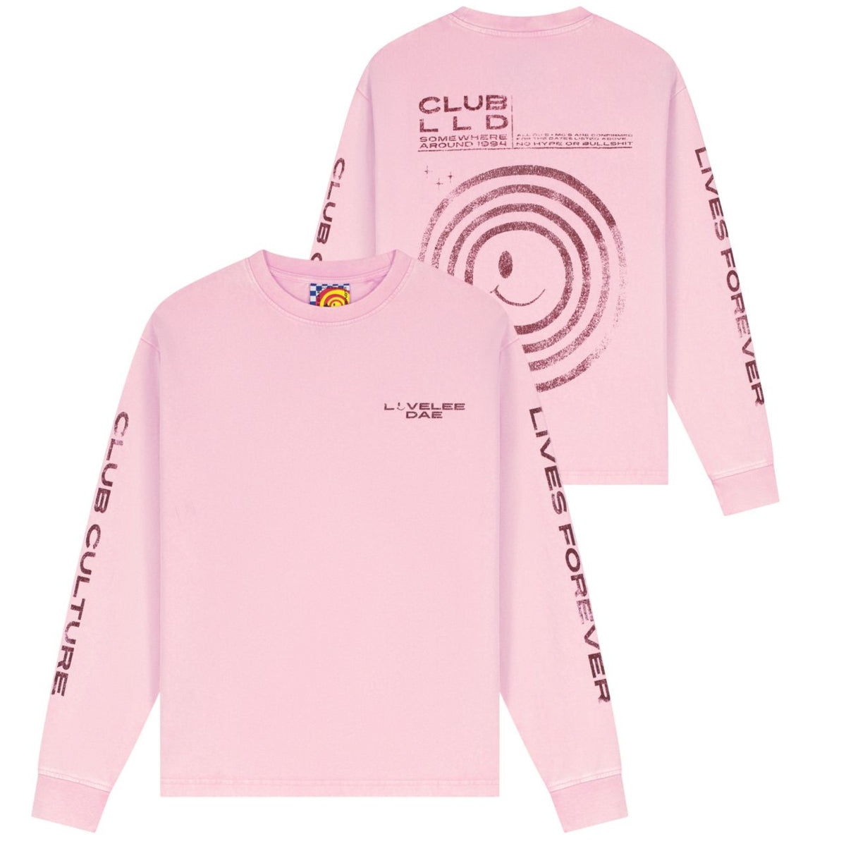 Lovelee Dae Chuck Club LLD Longsleeve T-shirt Roze