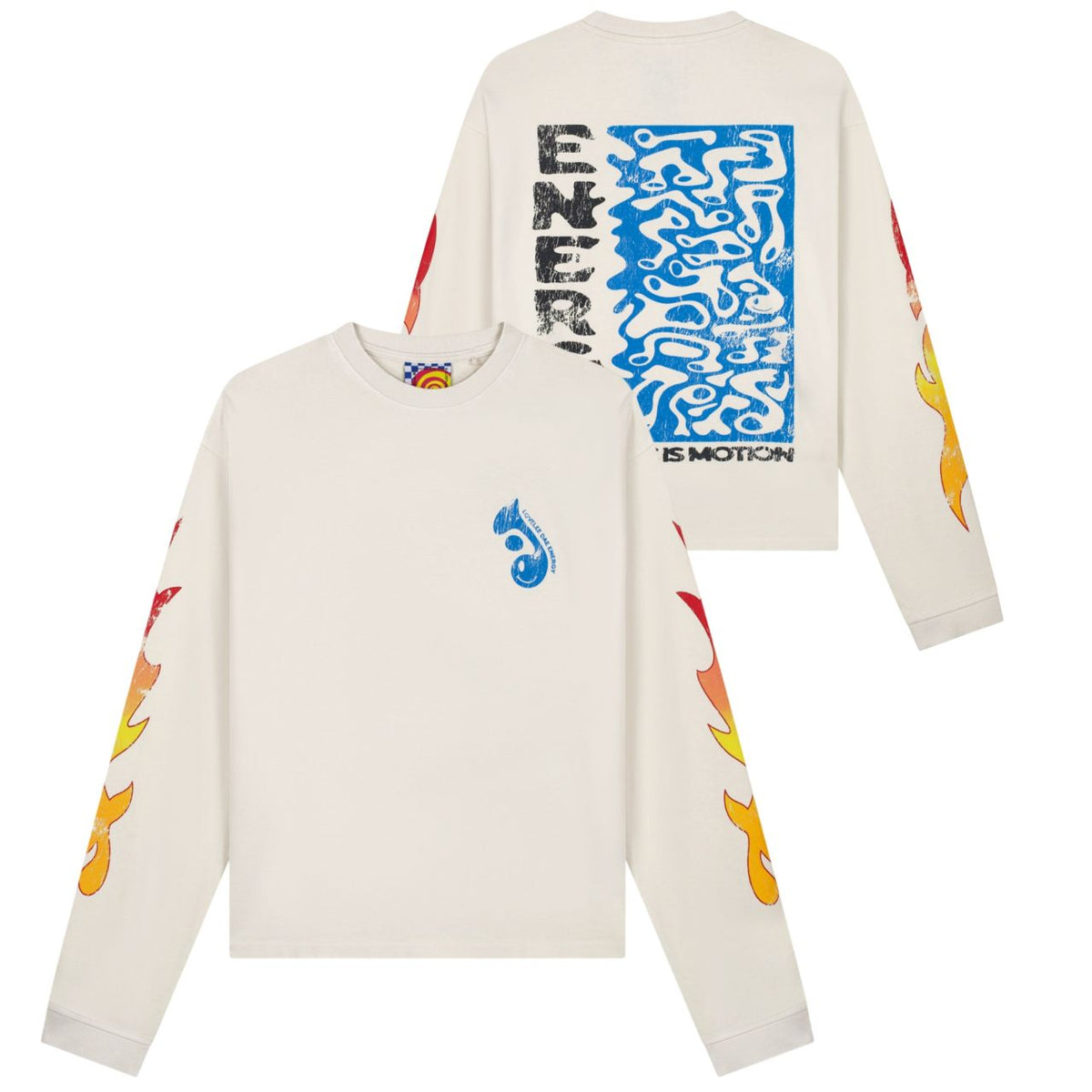 Lovelee Dae Frankie Energy Longsleeve T-shirt Off White