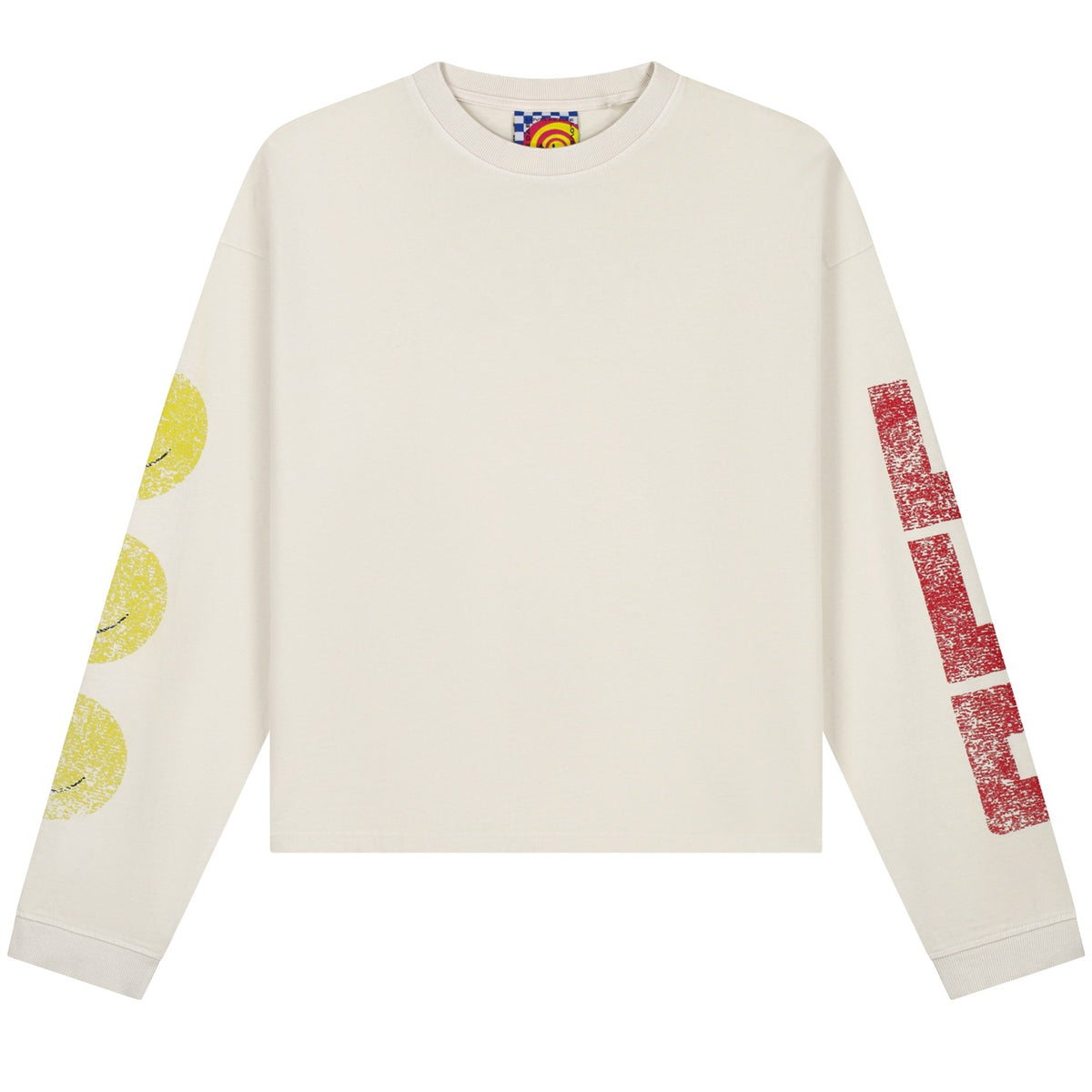 Lovelee Dae Frankie LLD Smile Longsleeve T-shirt Off White