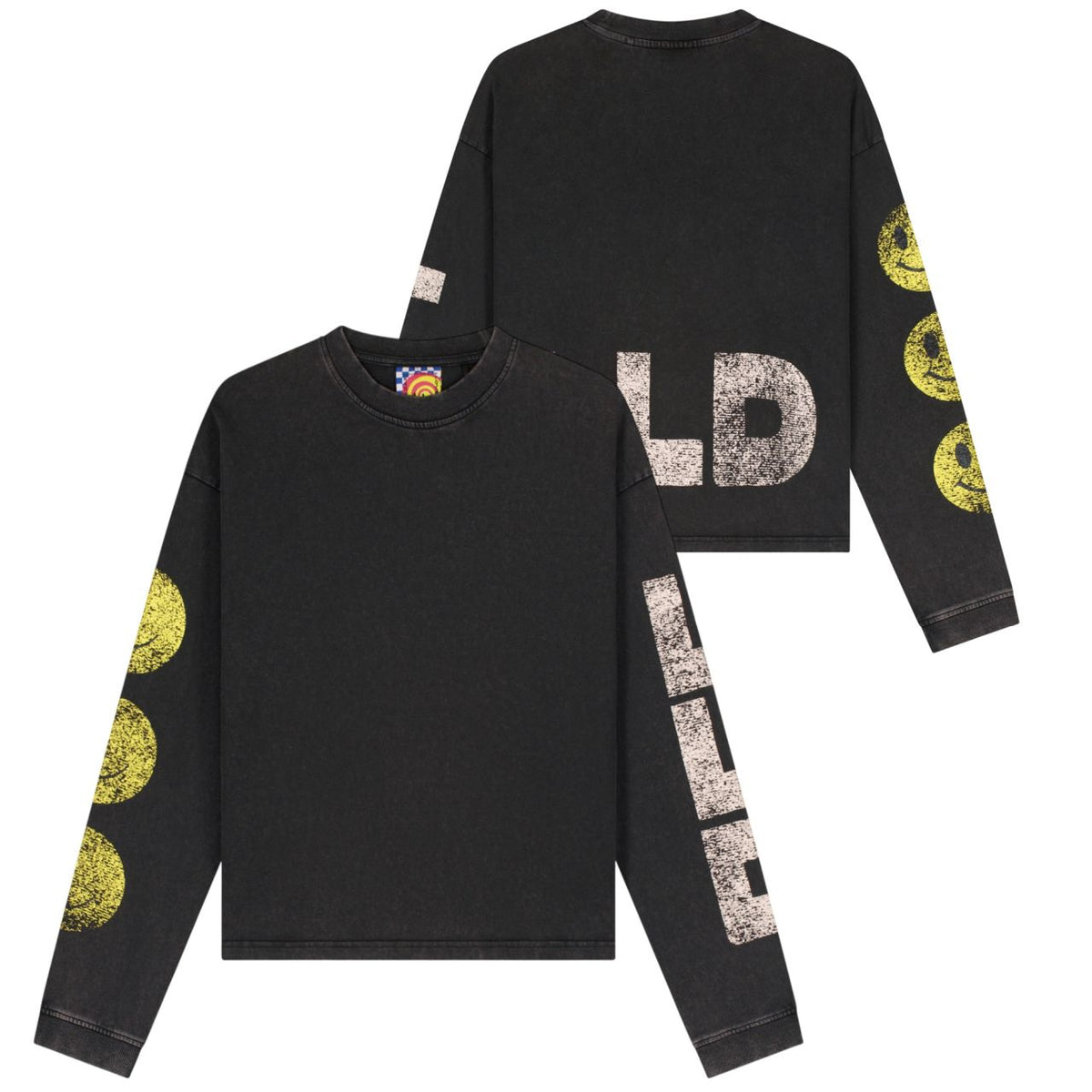 Lovelee Dae Frankie LLD Smile Longsleeve T-shirt Zwart