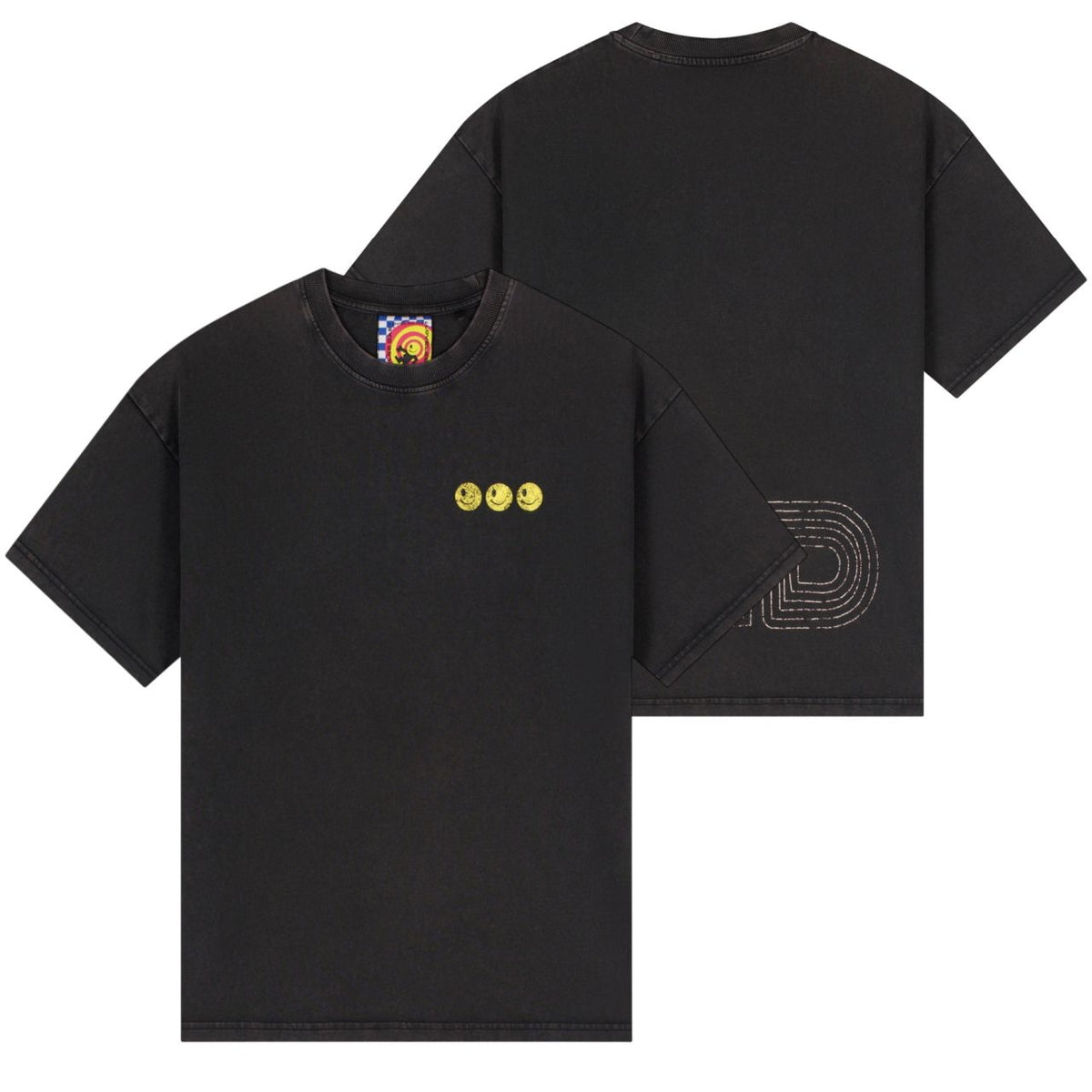 Lovelee Dae Frankie LLD Smile T-shirt Zwart