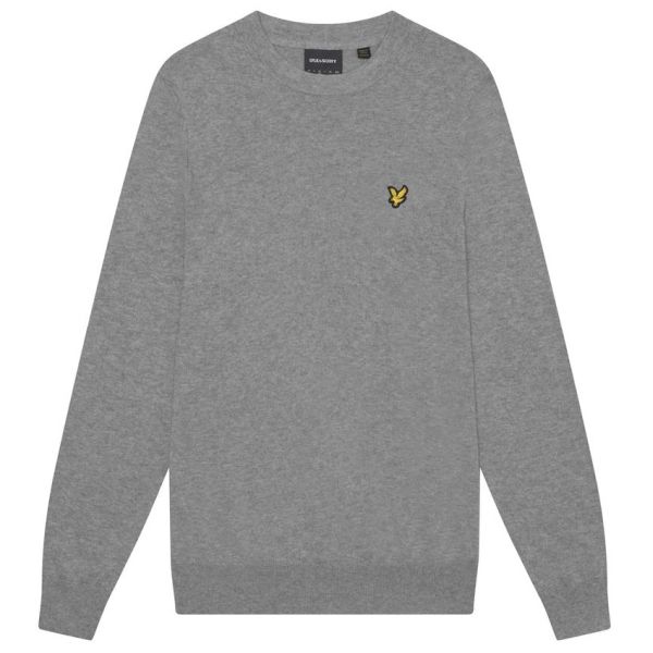 Lyle & Scott Cotton Merino Sweater Grijs