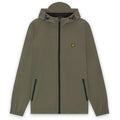Lyle & Scott Contrast Zip Through Jack Donker Groen