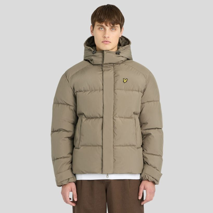 Lyle & Scott Hooded Puffer Donker Groen