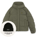 Lyle & Scott Hooded Puffer Donker Groen