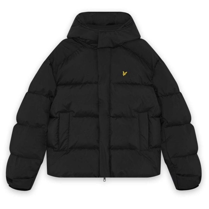 Lyle & Scott Hooded Puffer Zwart