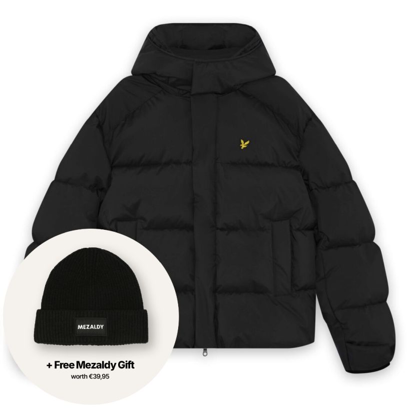 Lyle & Scott Hooded Puffer Zwart