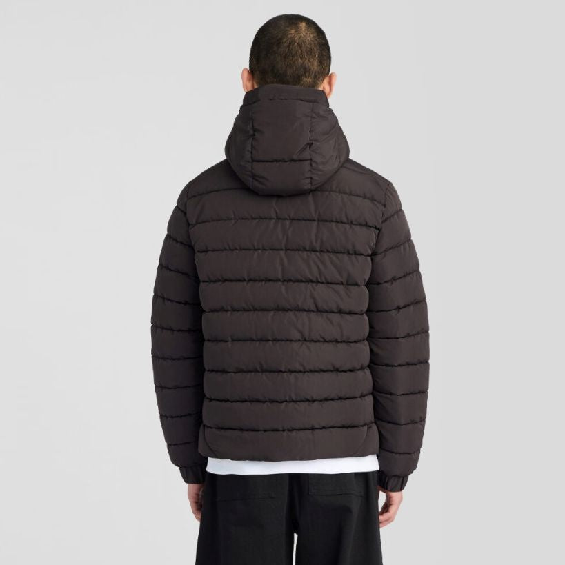 Lyle & Scott Hooded Quilted Jas Zwart