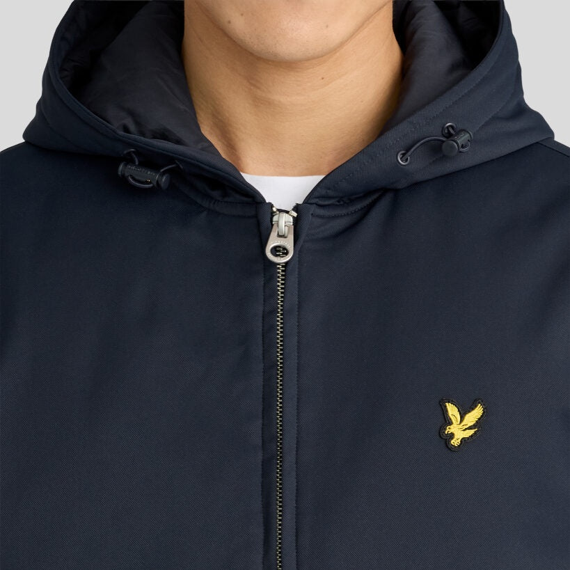 Lyle & Scott Padded Zip Through Jack Navy