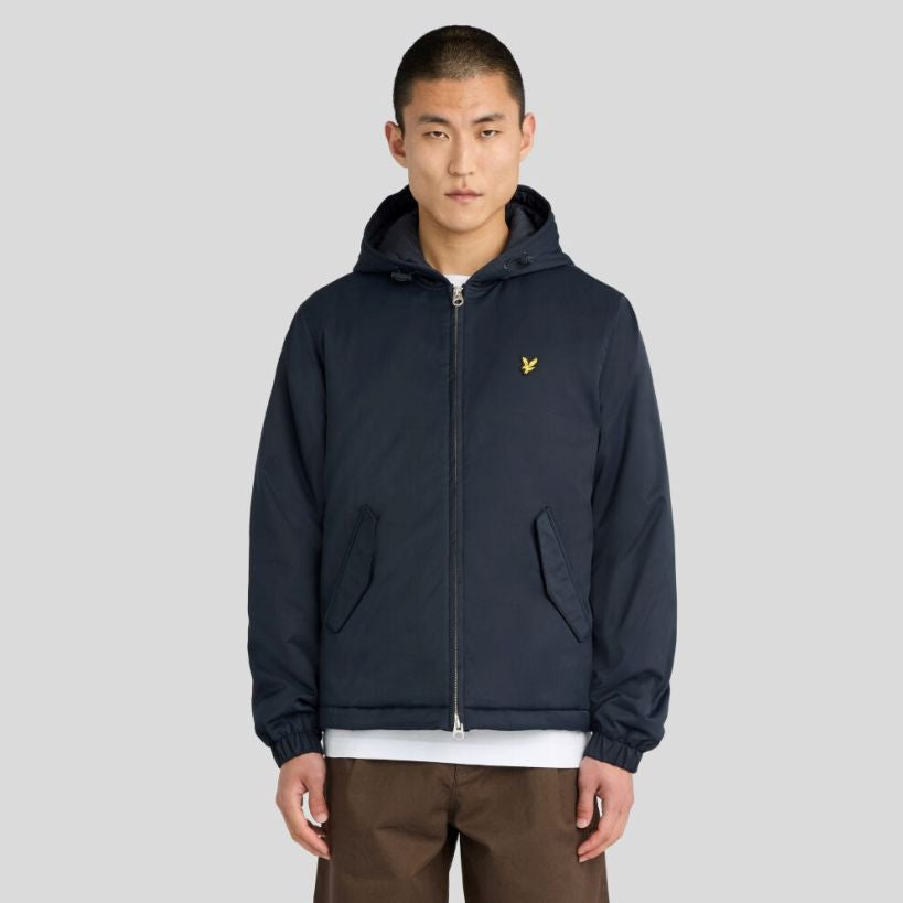 Lyle & Scott Padded Zip Through Jack Navy