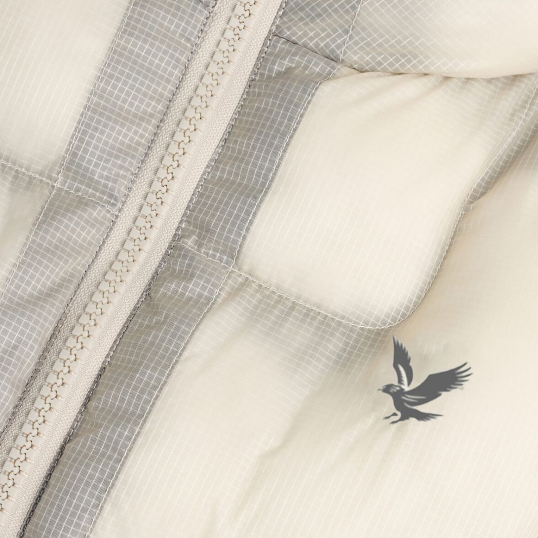 Lyle & Scott Translucent Puffer Off White