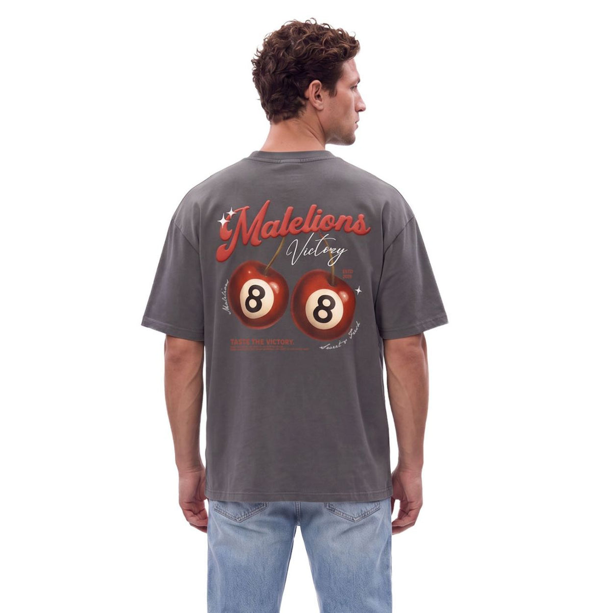 Malelions Victory Taste T-shirt Antraciet
