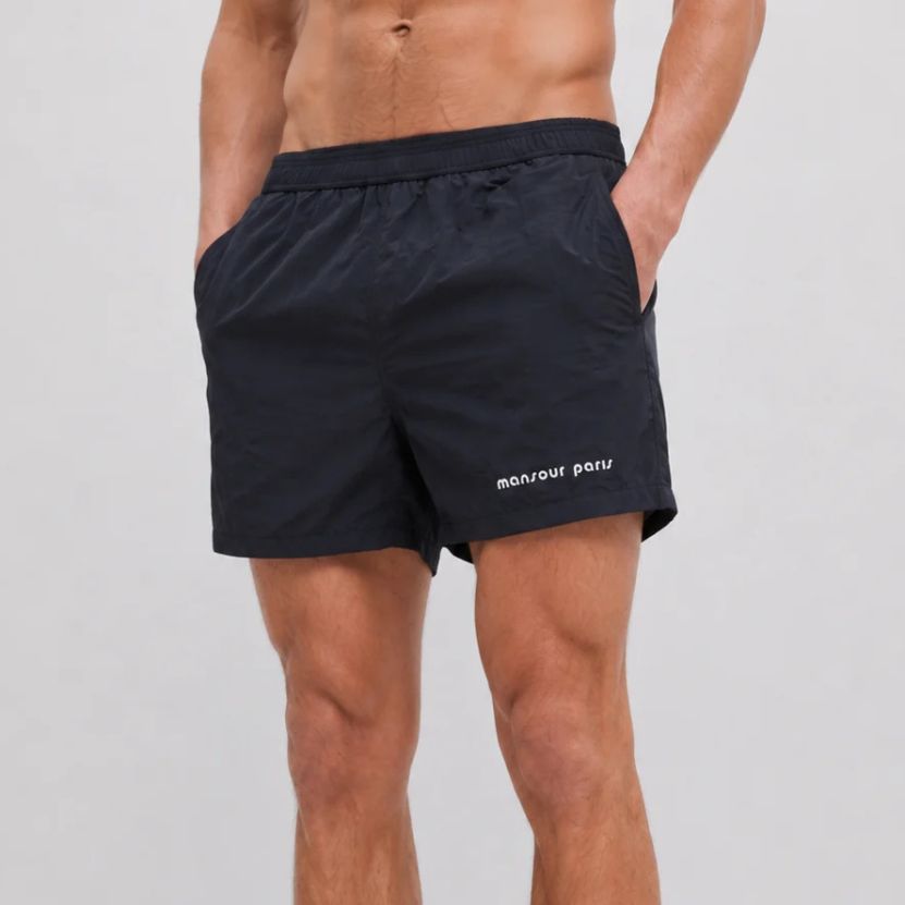 Mansour Logo Zwembroek Navy