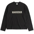 Mansour Monogram Longsleeve T-shirt Zwart