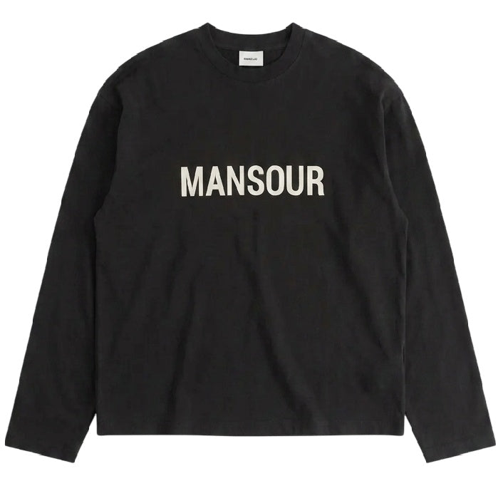 Mansour Monogram Longsleeve T-shirt Zwart