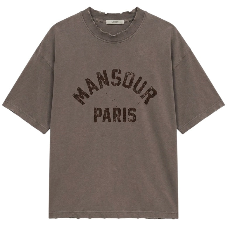 Mansour Paris College Destroyed T-shirt Bruin