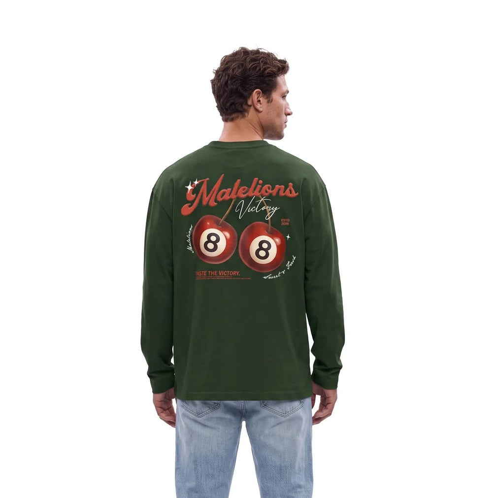 Malelions Victory Taste Longsleeve T-shirt Donker Groen