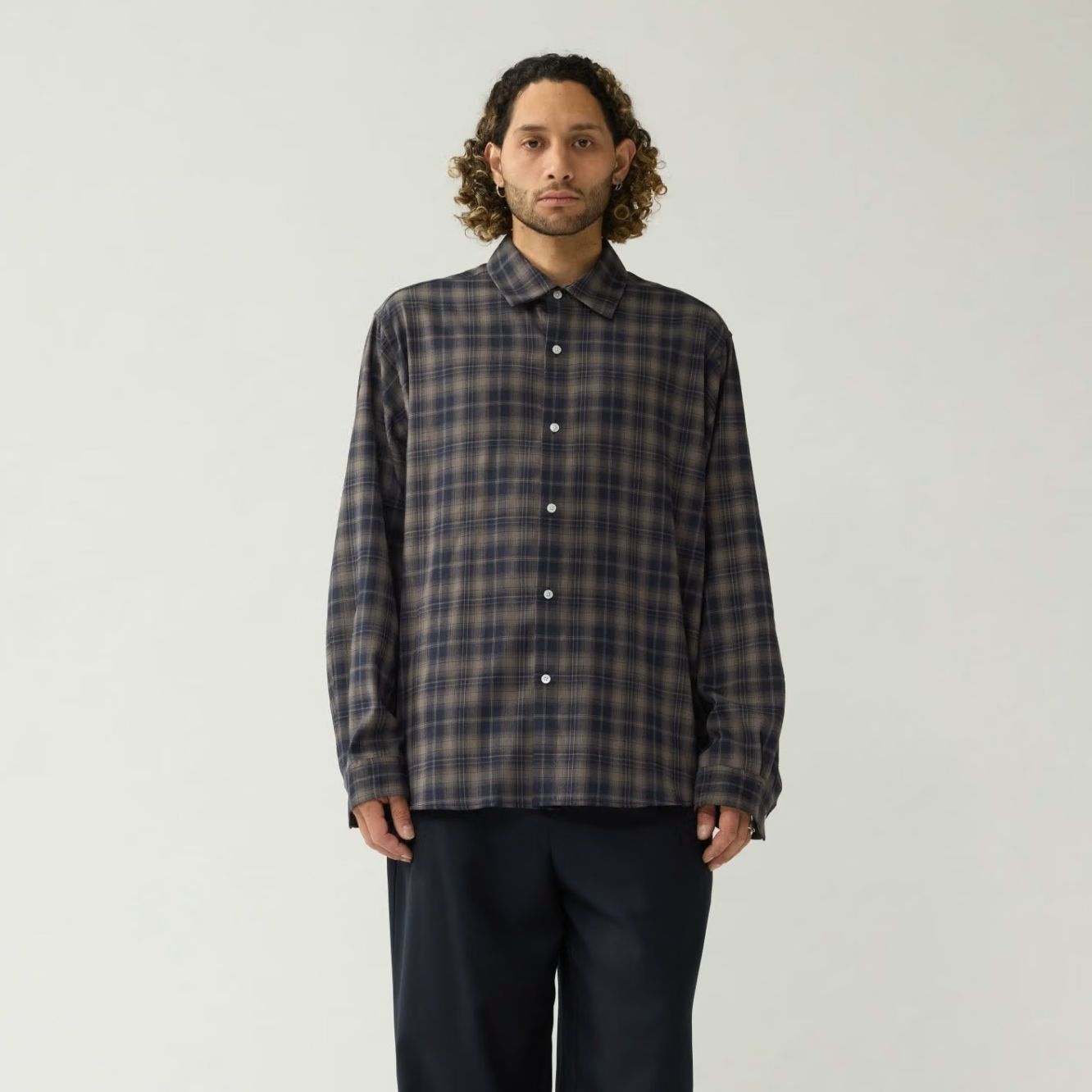 New Amsterdam Surf Association Beach Check Overhemd Navy