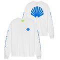 New Amsterdam Surf Association Logo Longsleeve T-shirt Wit/Blauw