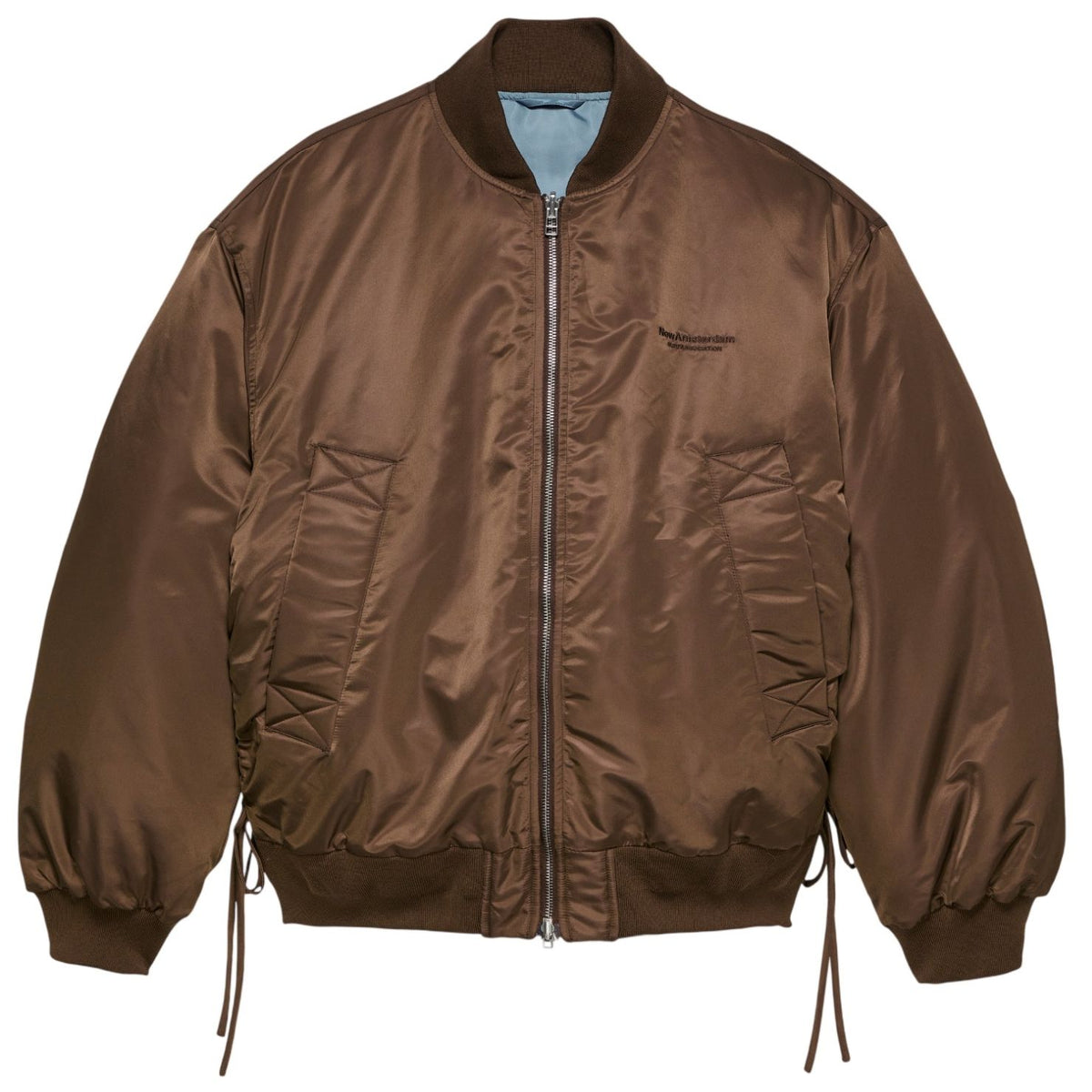 New Amsterdam Surf Association Reversible Bomber Jack Bruin/Blauw