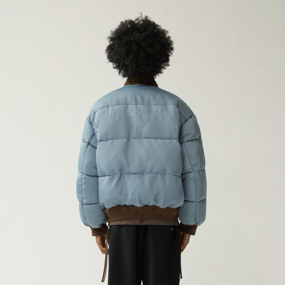 New Amsterdam Surf Association Reversible Bomber Jack Bruin/Blauw