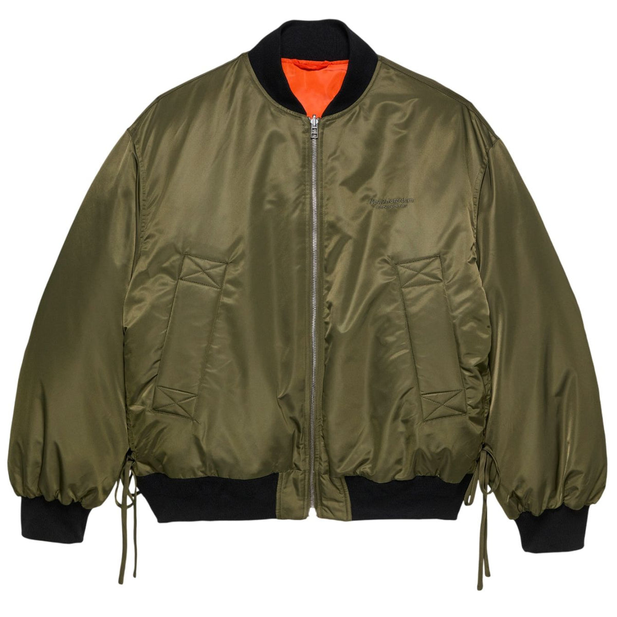 New Amsterdam Surf Association Reversible Bomber Jack Donker Groen/Oranje