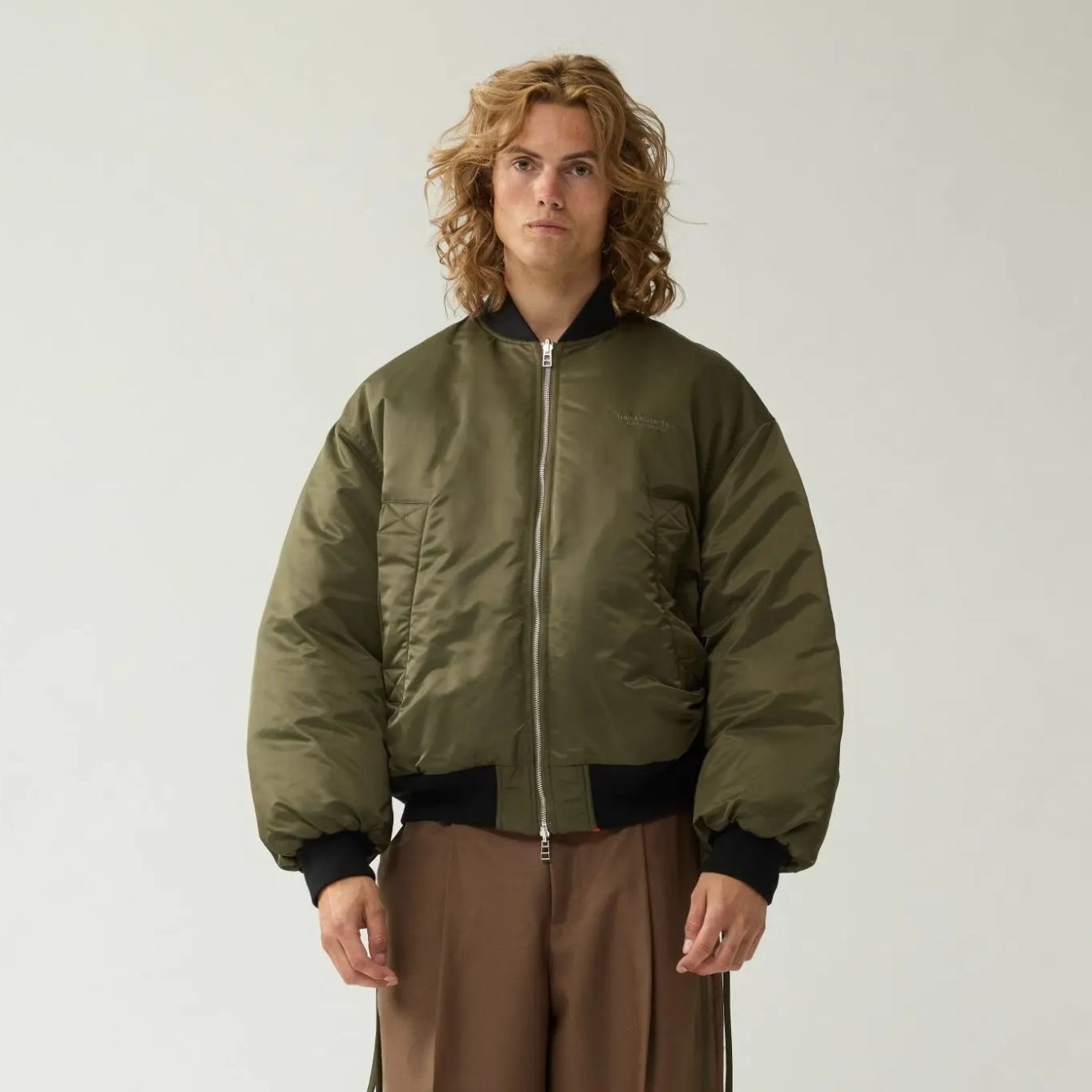 New Amsterdam Surf Association Reversible Bomber Jack Donker Groen/Oranje