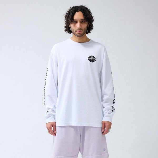 New Amsterdam Surf Association Logo Longsleeve T-shirt Wit