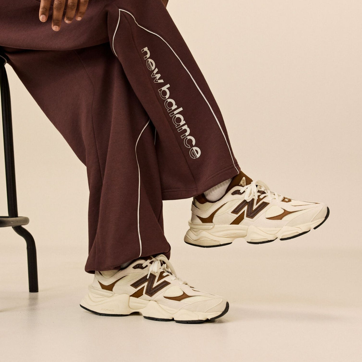 New Balance 9060 Sneaker Wit/Bruin
