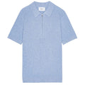 NN.07 Hansie Zip Polo Blauw