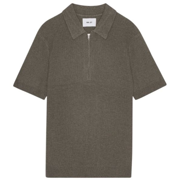 NN.07 Hansie Zip Polo Donker Groen