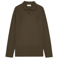 NN.07 Paul Longsleeve Polo Donker Bruin