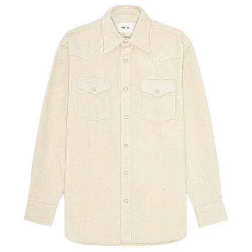 NN.07 Ricky Corduroy Overshirt Off White