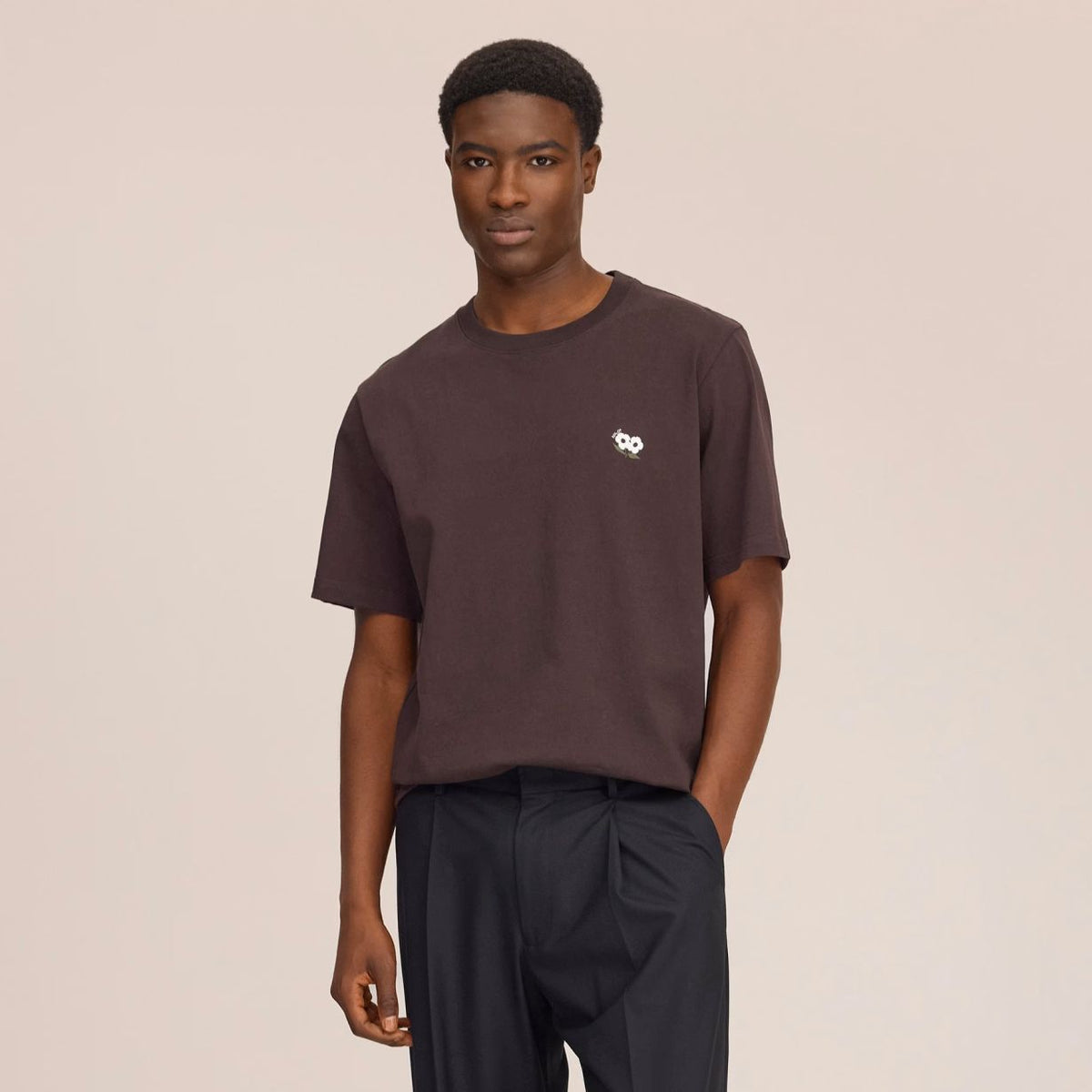 NN.07 Jett Embro T-shirt Bruin