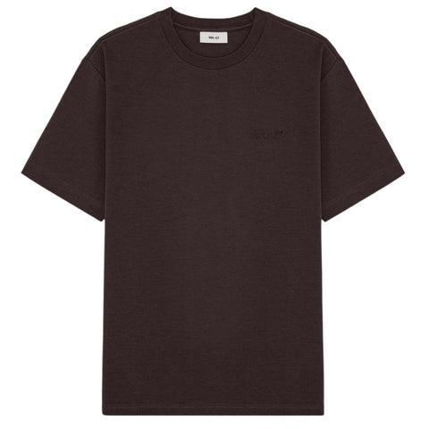 NN.07 Nat Logo T-shirt Bruin