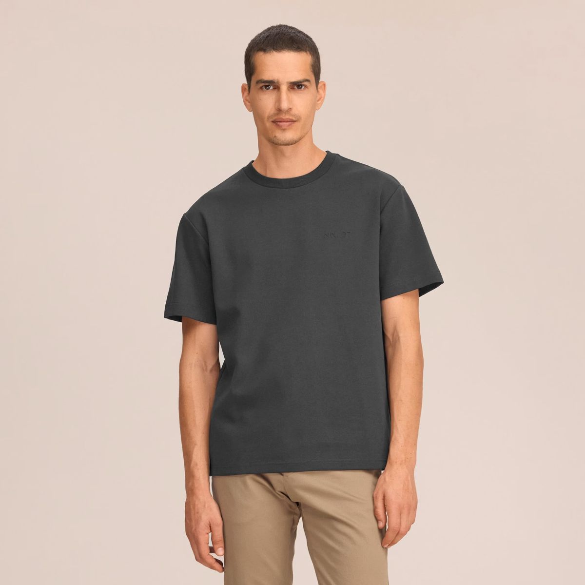 NN.07 Nat Logo T-shirt Anthrazit
