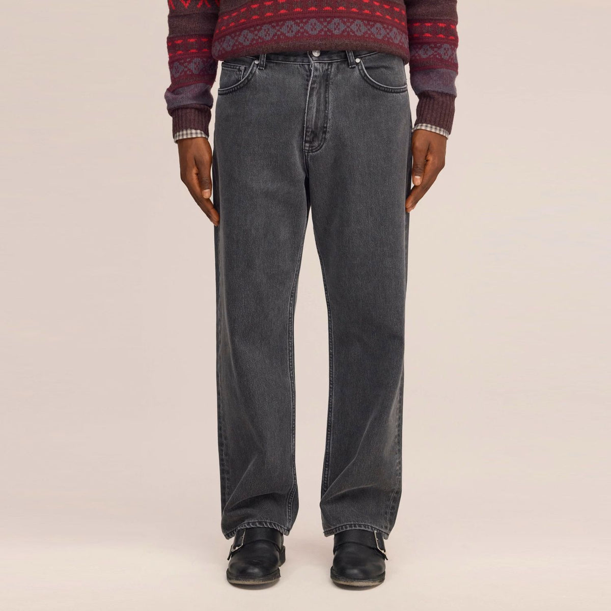 NN.07 Otis Rigid Cotton Jeans Grijs