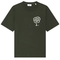 NN.07 Pedro EMB T-shirt Donker Groen