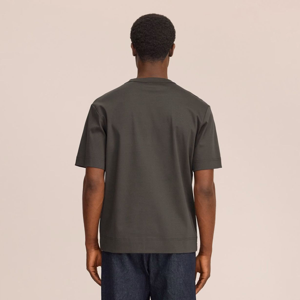 NN.07 Pedro EMB T-shirt Donker Groen