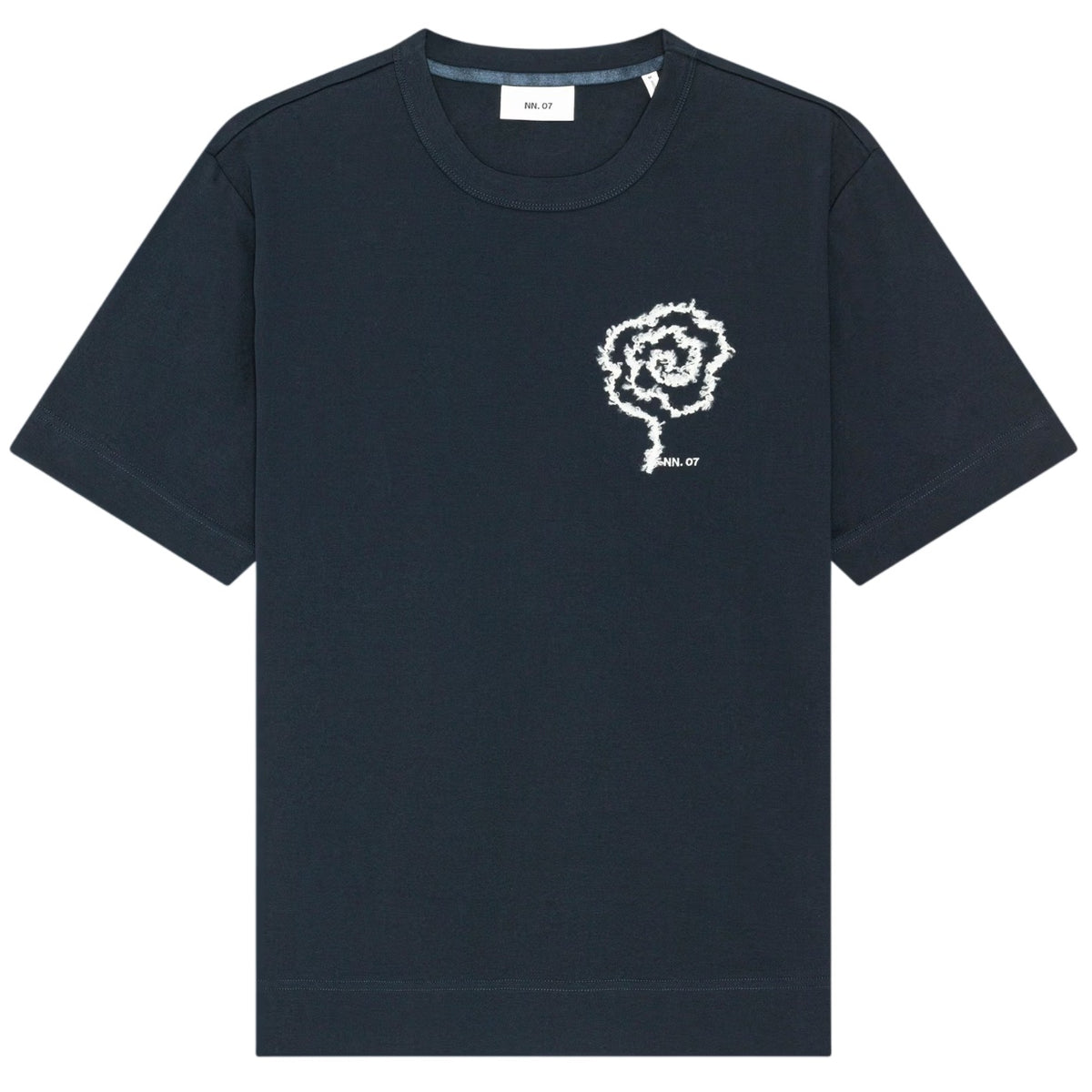 NN.07 Pedro EMB T-shirt Navy