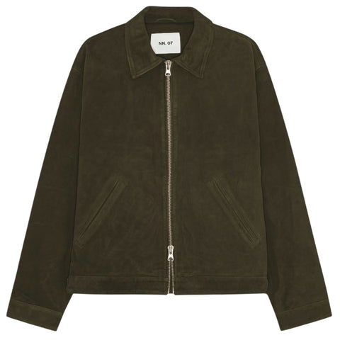 NN.07 Petrus Suede Jas Donker Groen