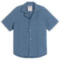 OAS Cuba Waffle Overhemd Blauw