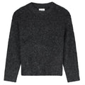 Olaf Hairy Knitted Sweater Antraciet