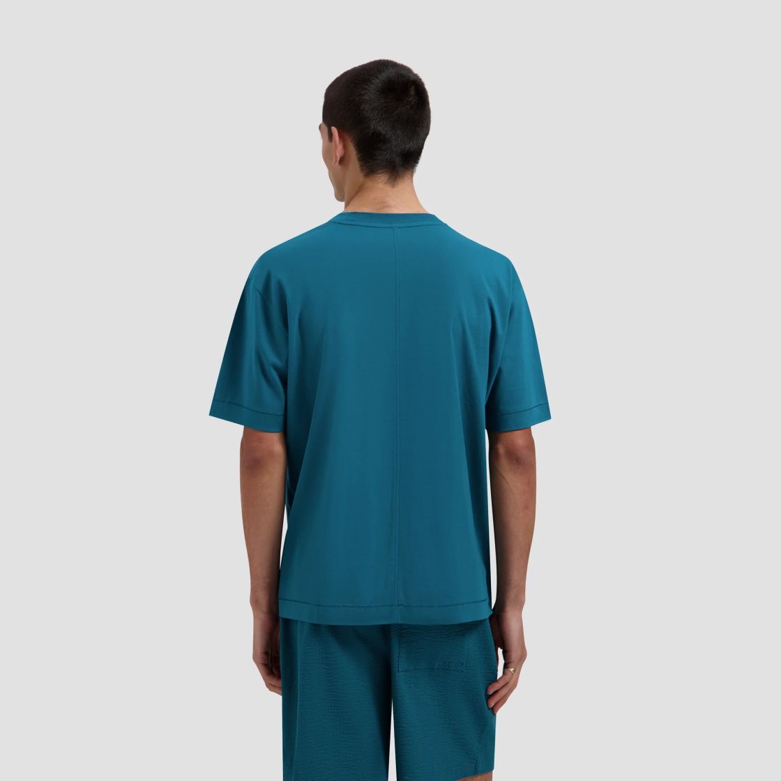 Olaf Monogram Boxy T-shirt Blauw