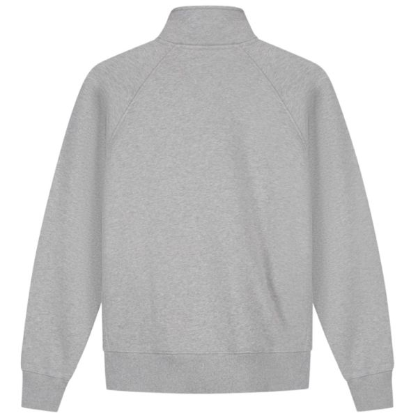 Olaf Signature Zip Mock Sweater Grijs