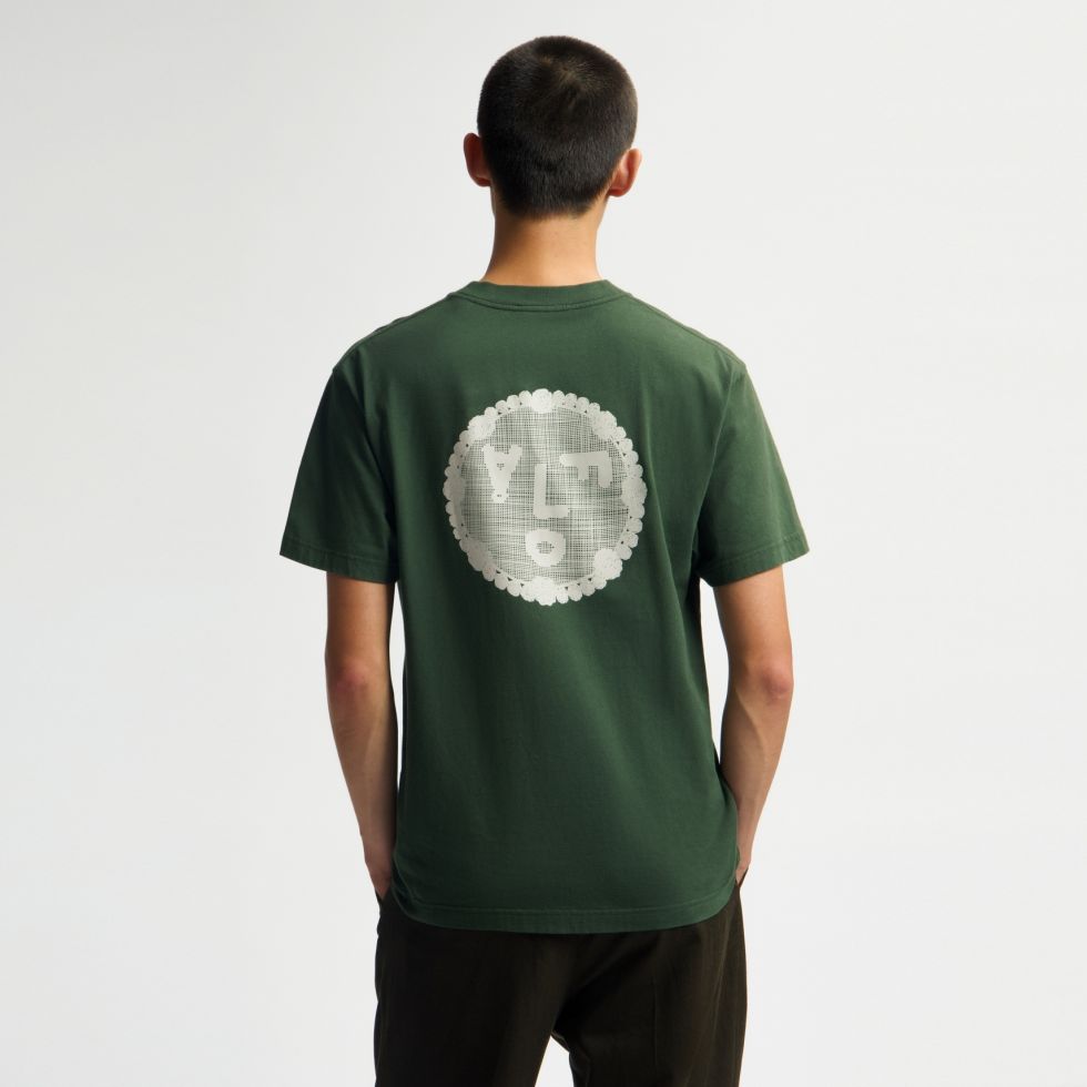 Olaf Doily Face T-shirt Groen
