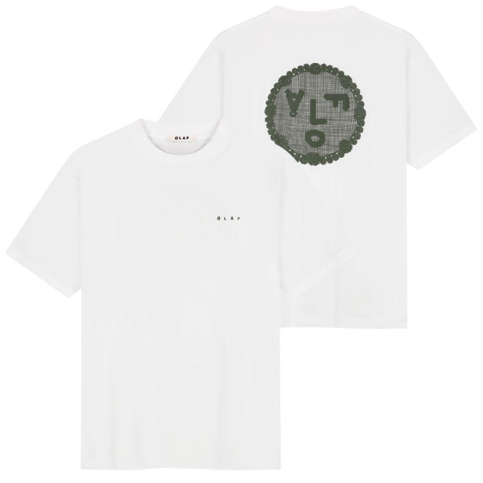 Olaf Doily Face T-shirt Wit